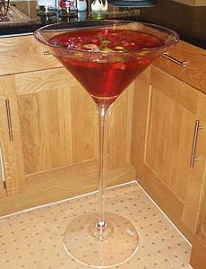 Giant Martini Glass Candy